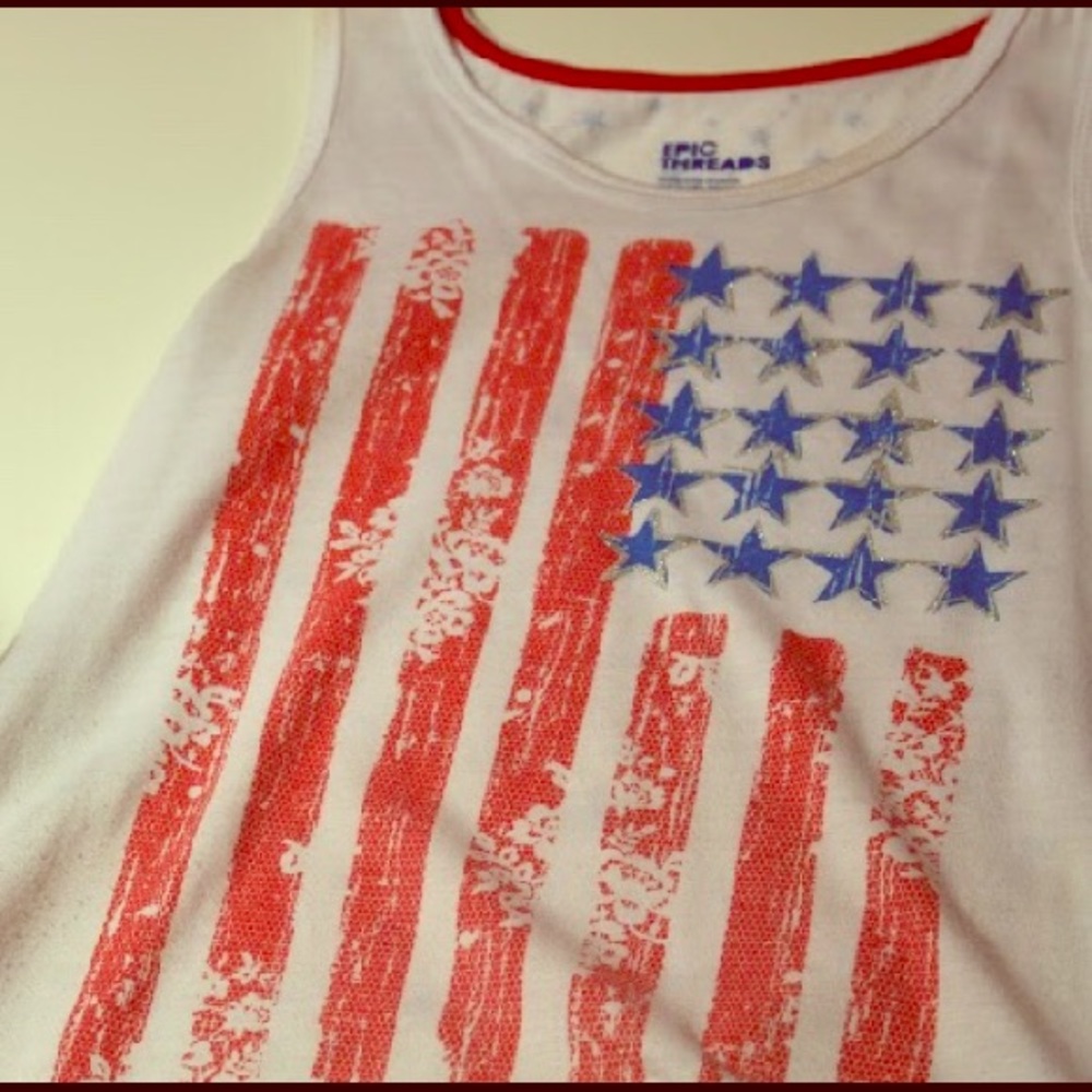 AMERICAN FLAG tank top